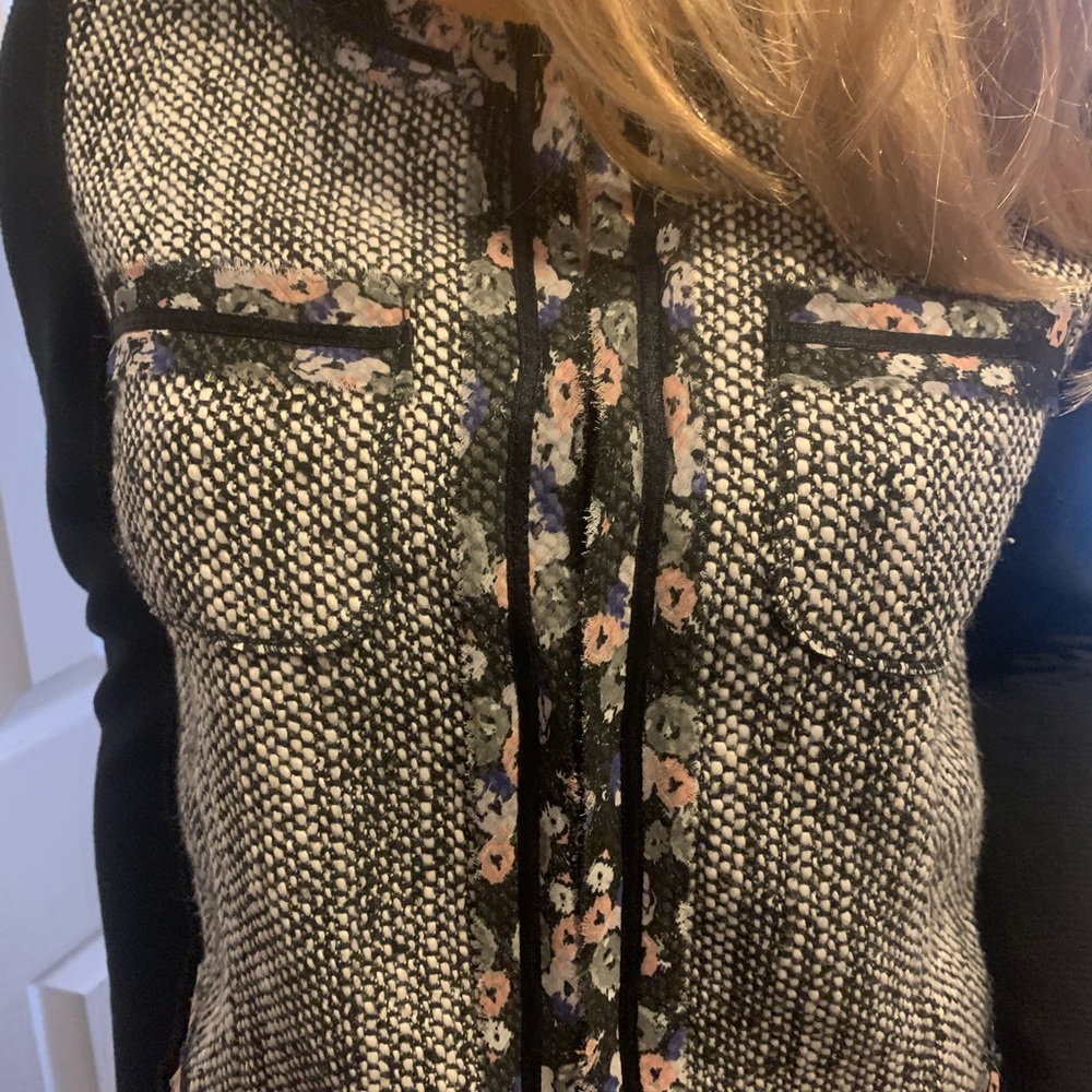 BCBGeneration Black Tweed Blazer- Sz S
